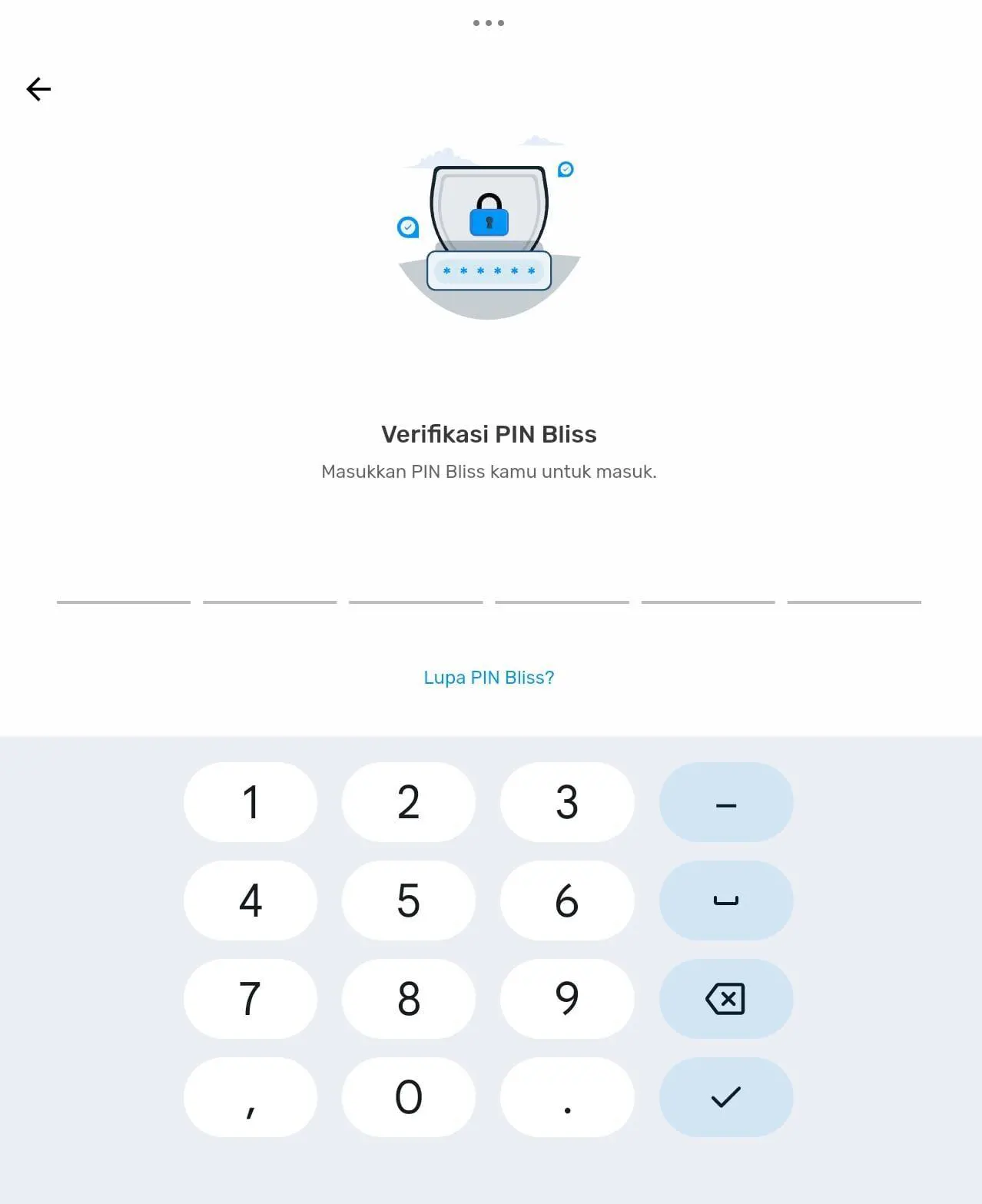 login akun Bliss customer